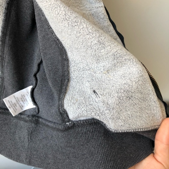 Fila Vintage Grey Zip Up Mock Neck Sweater - Picture 6 of 7